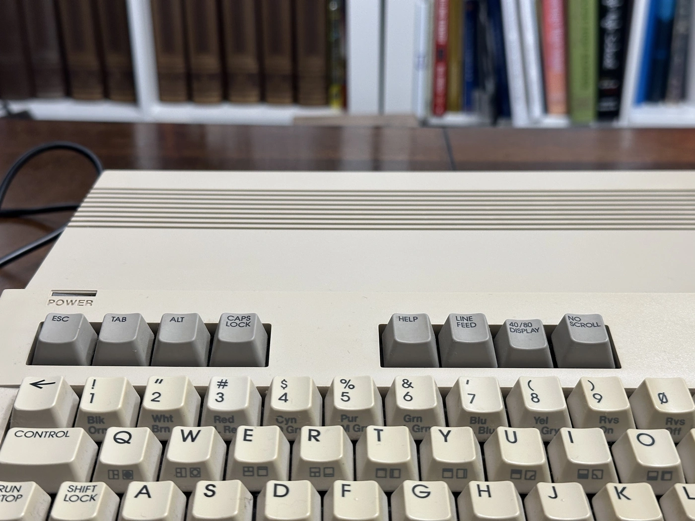 Commodore 128 in 2026, function keys and 80-col selector