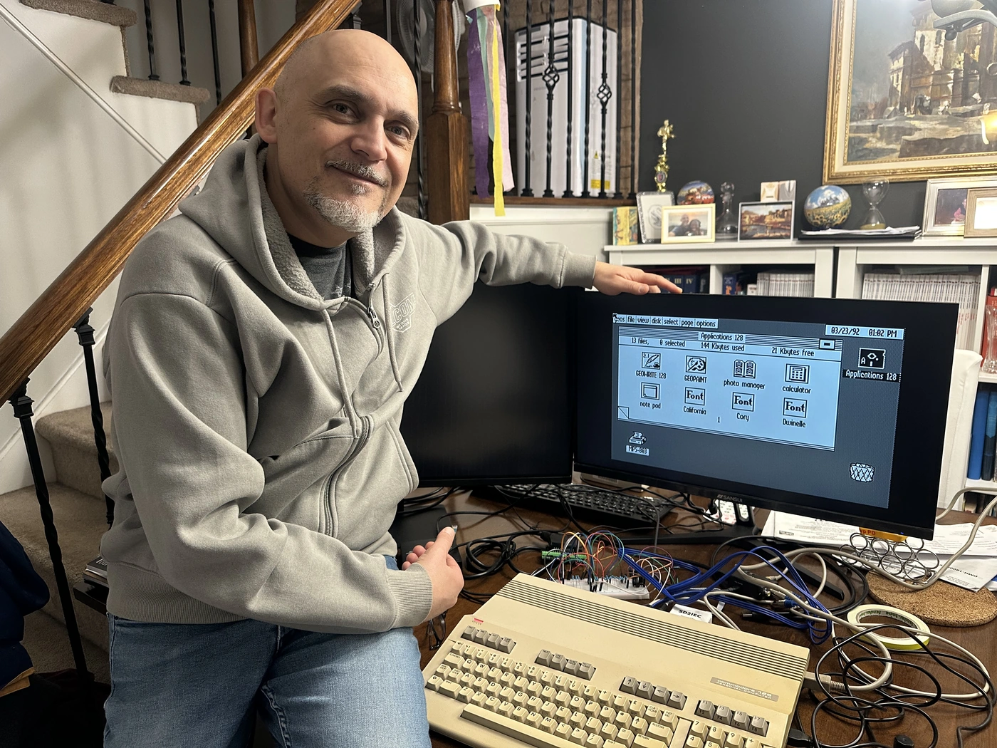Commodore 128 in 2026, function keys and 80-col selector
